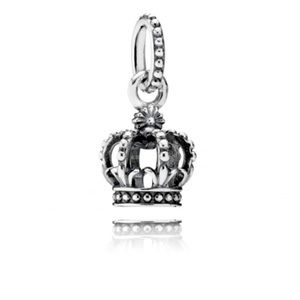 Noble Splendor Crown Dangle Charm/S925 ale Sterling Silver/Pandora (G59)